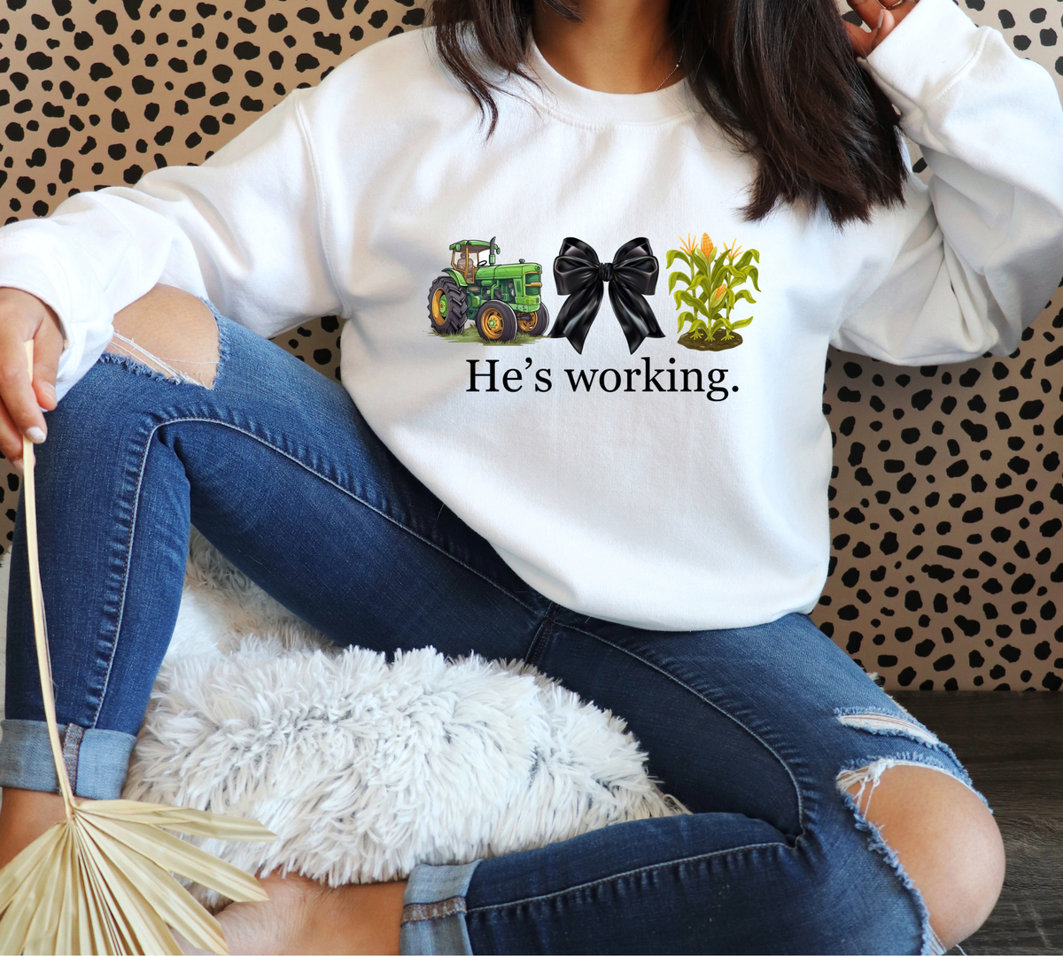 He's Working DTF Print