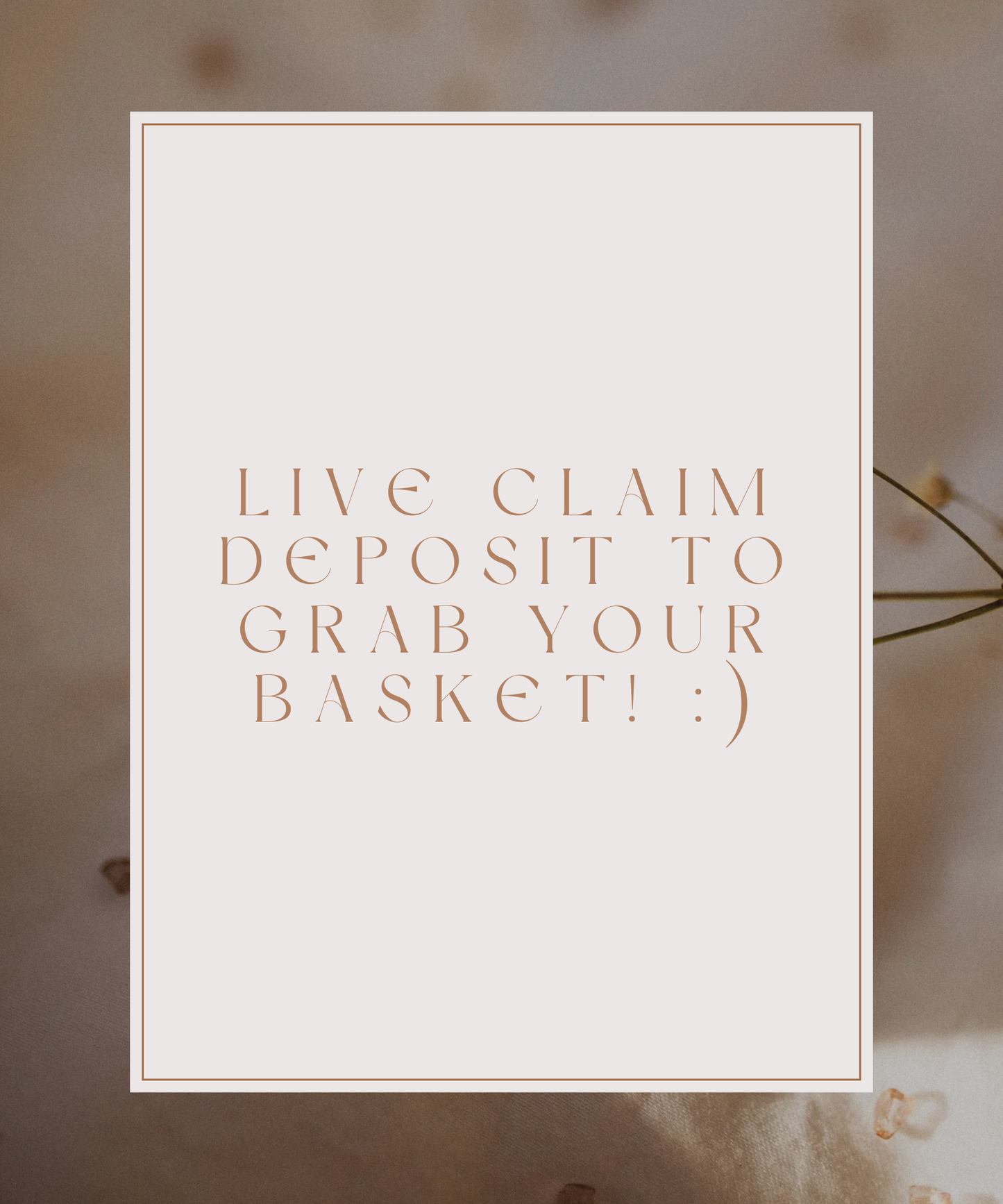 Live Claim Deposit