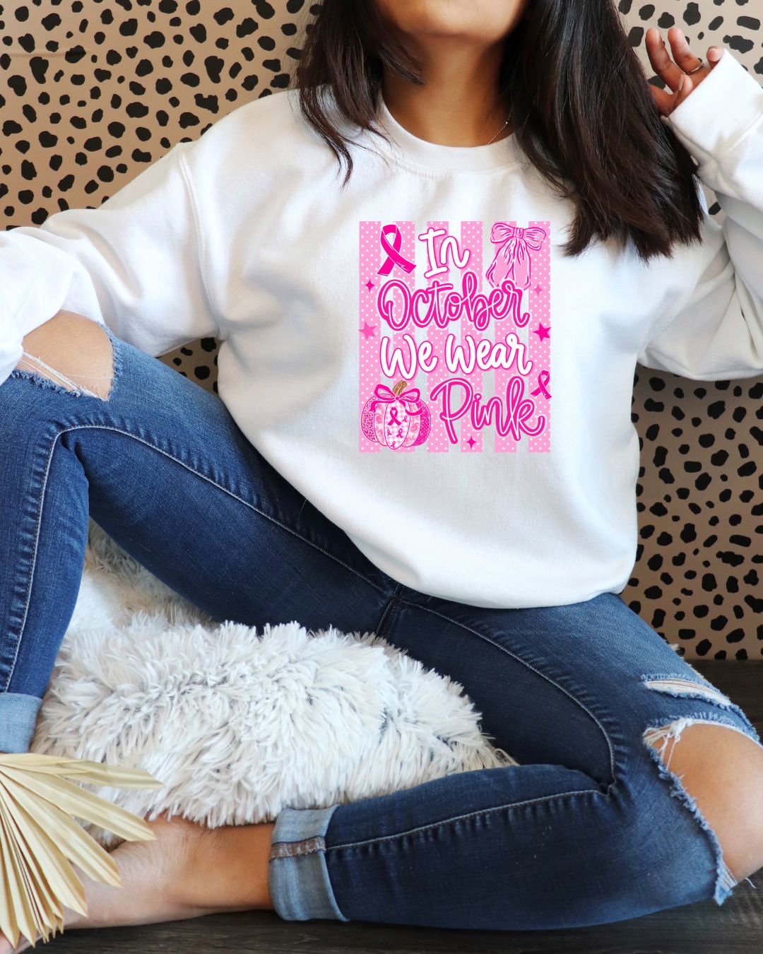 In October We Wear Pink DTF Print