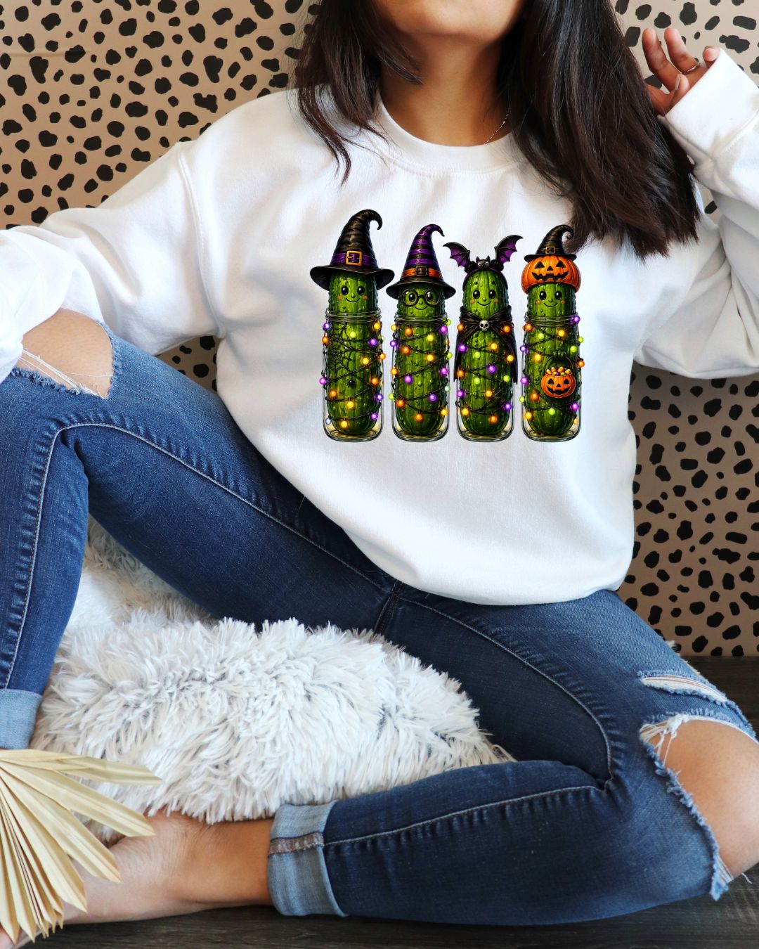 Halloween Dressed Pickles DTF Print