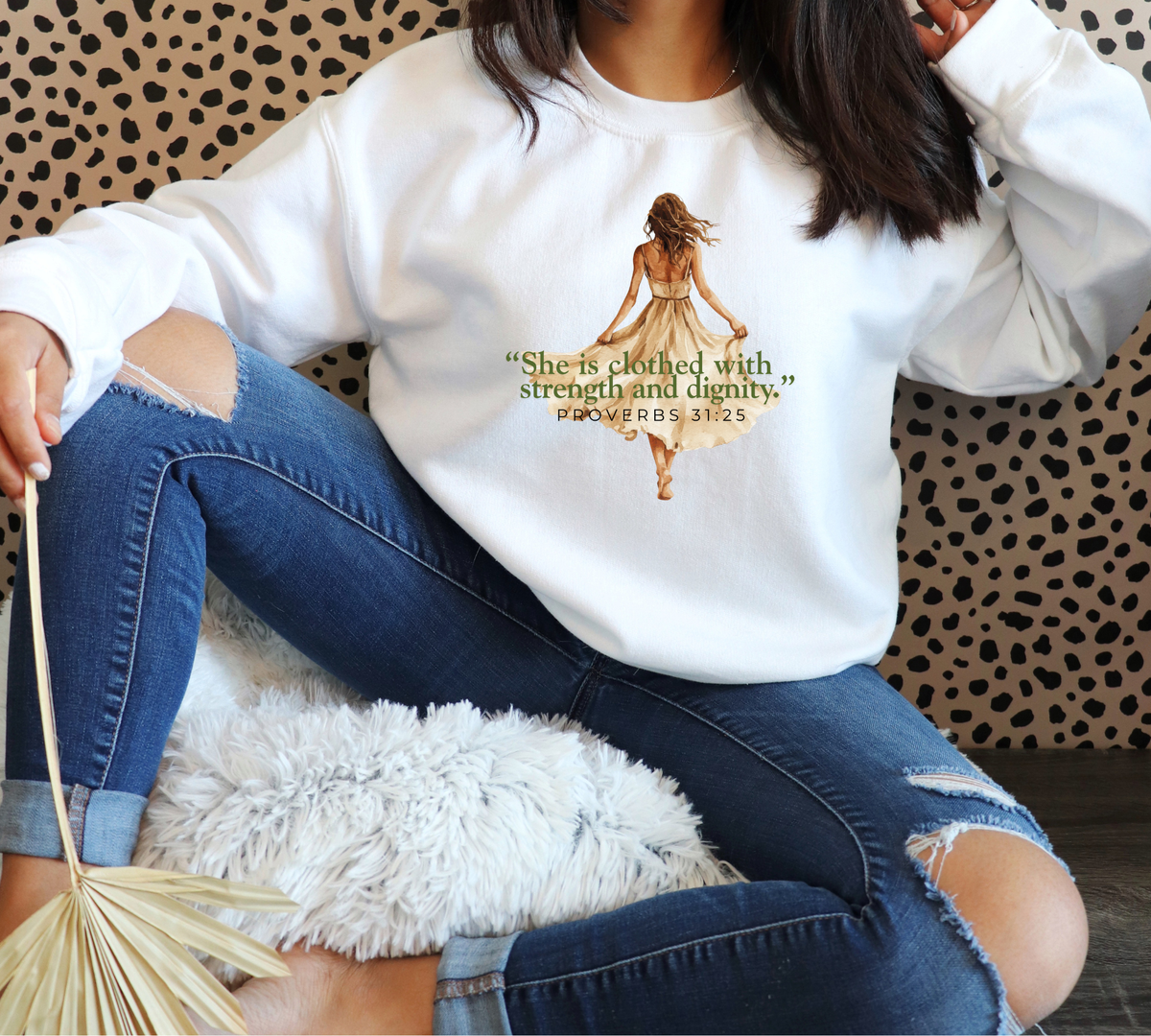 She Is Clothed With Strength And Dignity DTF Print