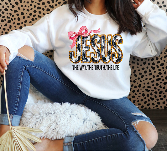 Jesus The Way The Truth The Life DTF Print