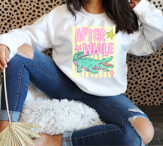 After While Crocodile DTF Print