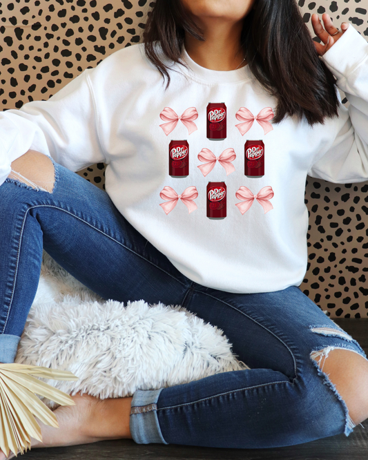 Dr.Pepper & Bows DTF Print