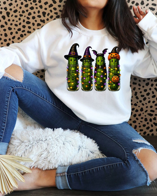 Halloween Dressed Pickles DTF Print